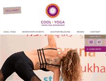 Tablet Screenshot of coolyoga.de